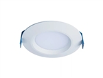 Halo Recessed HLBC4069FSD2W1EMW 4" Ultra-Slim Regressed LED Downlight, 600 Lumens, 90 CRI, Selectable CCT with D2W Option, 120V 60Hz, LE & TE Phase Cut 5% Dimming, Matte White Flange