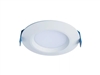 Halo Recessed HLBC4LS9FSD2W1EMWR 4" Ultra-Slim Regressed Canless Downlight, 600/900 Selectable Lumens, 90 CRI, Selectable CCT with D2W Option, 120V 60Hz, LE & TE Phase Cut 5% Dimming, Matte White Flange