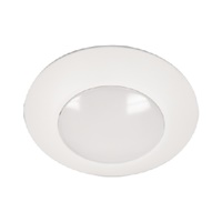 Halo Recessed HLC4079301EWH-6BP 4" Dimmable LED Surface Light, 750 Lumens, 90 CRI, 3000K, 120V, Matte White, 6 Bulk Pack