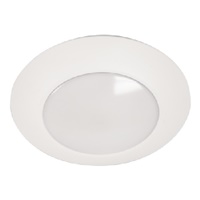 Halo Recessed HLC6099301EWH-12BP 6" Dimmable LED Surface Light, 750 Lumens, 90 CRI, 3000K, 120V, Matte White, 12 Bulk Pack