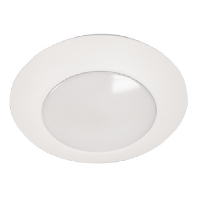 Halo Recessed HLC6099301EWH-6BP 6" Dimmable LED Surface Light, 750 Lumens, 90 CRI, 3000K, 120V, Matte White, 6 Bulk Pack