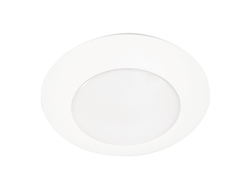 Halo Recessed HLCE407930-12P-CA 4" LED Surface Disk Light, 800 Lumens, 3000K, 90 CRI, 120V, 60Hz, LE & TE Phase Cut 10% Dimming, 12 Bulk Pack