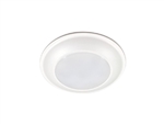 Halo Recessed HLS6099301EWH-6BP 6" Dimmable LED Surface Light, 925 Lumens, 90 CRI, 3000K, 120V, Matte White, 6 Bulk Pack