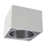 Halo Recessed HS4SMW 4" 20W Square Surface Mount Housing, Use with ML4 LED Module, 120-277V, Matte White