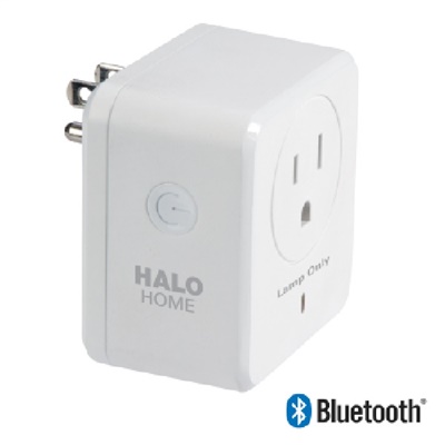 Halo Home HWP1BLE40AWH Smart Plug-In Dimmer, Bluetooth Wireless Mesh Control Driver, White