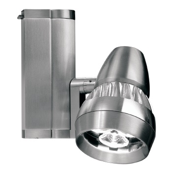 Halo Track Lighting L805SMLFL840AH 8W LED Stasis Small Track Fixture, Flood 90 CRI 4000K, 120V, Aluminum Haze