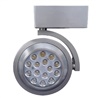 Halo Track Lighting L806HOFL8027AH High Output LED Track Fixture, Flood Distribution, 80 CRI, 2700K Color Temperature, 120V, Short Snoot, Aluminum Haze