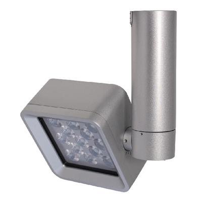 Halo Track Lighting L815SQ10FL927SL 34W LED Stasis Square Track Fixture, 1000 Lumens, Flood Optic, 2700K Color Temperature, 90 CRI, Silver