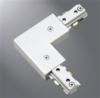 Halo Track Lighting L904P L Connector, White Color