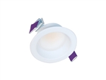 Halo Recessed LCR208RD9FSE020 2" Round All-Purpose Round LED Retrofit Module, 800 Lumens, 90 CRI, Field Selectable 2700K, 3000K, 3500K, 4000K or 5000K Color Temperature, 120-277V, 120V Analog 100% to 5% Dimming, Matte White