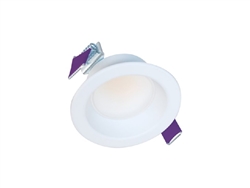 Halo Recessed LCR208RD9FSE020 2" Round All-Purpose Round LED Retrofit Module, 800 Lumens, 90 CRI, Field Selectable 2700K, 3000K, 3500K, 4000K or 5000K Color Temperature, 120-277V, 120V Analog 100% to 5% Dimming, Matte White