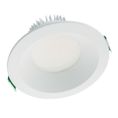 Halo Recessed LCR8309FSE010MW 8" Round All-Purpose Round LED Retrofit Module, 3000 Lumens, 90 CRI, Field Selectable 2700K, 3000K, 3500K, 4000K or 5000K Color Temperature, 120-277V, 0-10V Analog 100% to 5% Dimming, Matte White
