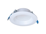 Halo Recessed LT4069FS351EWHDMR 4" LED Canless Direct Mount Module, 600 Lumens, 90 CRI, 3000K, 4000K, 5000K Selectable CCT, 120V, Phase Cut 10% Dimming, Matte White Flange