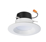 Halo Recessed LT460WH6927 4" LED Retrofit Baffle Trim 2700K, 544 Lumens, White Finish