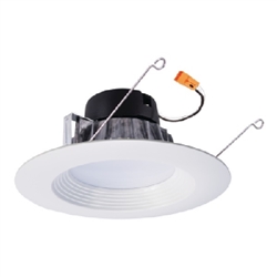 Halo Recessed LT560WH12930 5" and 6" Retrofit Baffle, Trim LED Module, 90 CRI, 3000K, Matte White, High Lumen