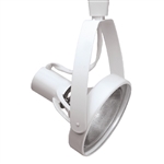 Halo Track Lighting LZR1338P 150W Line Voltage Front Loading Gimbal Lampholder, White