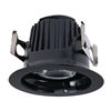 Halo Recessed ML4D09FL927E 4" Integrated LED Trim Module, 900 Lumens, Flood, 2700K, Black