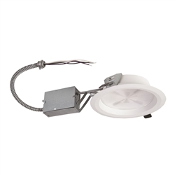 Halo Recessed Commercial PR8R30D010 8" Retrofit Shallow Lens LED Housing, 3000 Lumens, 120-277V 50/60Hz, 0-10V, 100% to 1% dimming