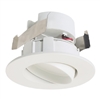 Halo Recessed RA3059FS1EWHR 3" Directional Retrofit LED Module, 500 Lumens, 90 CRI, Field Selectable 2700K, 3000K, 3500K, 4000K, or 5000K, 120V 60Hz, LE & TE Phase Cut 5% Dimming, Matte White Baffle