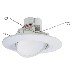 Halo Recessed RA56069S1EWH 5" or 6" All-Purpose LED Retrofit Module, 600 Lumens, 90 CRI, White Tuning, Field Selectable 2700K, 3000K, 3500K, 4000K, or 5000K, 120V 60Hz, LE & TE Phase Cut 1% Dimming,