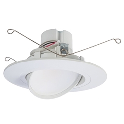 Halo Recessed RA56069S1EWHR 5" or 6" All-Purpose LED Retrofit Module, 600 Lumens, 90 CRI, White Tuning, Field Selectable 2700K, 3000K, 3500K, 4000K, or 5000K, 120V 60Hz, LE & TE Phase Cut 1% Dimming,