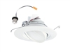 Halo Recessed RA56LS9FSD2W1EWH 5/6" Baffle Adjustable Recessed LED Trim, 600/900 Selectable Lumens, 90 CRI, SeleCCTable 2700K, 3000K, 3500K, 4000K, 5000K, Dim-to-Warm, 5% Phase Cut LE/TE Dimming, 120V 60Hz, Matte White