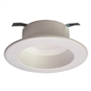 Halo Recessed RL4069S1EWHR 4" LED All-Purpose Retrofit Module, 600 Lumens, 90 CRI, Selectable CCT 2700K-5000K, 120V, Trailing Edge Phase Cut 1% Dimming, Matte White Baffle