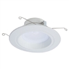 Halo Recessed RL56069S1EWH 5" or 6" Dimmable All-Purpose LED Retrofit Module with SeleCCTable switch, 600 Lumens, 90 CRI, 120V Phase Cut 1% Dimming, Matte White Baffle