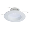 Halo Recessed RL56099S1EWH 5" or 6" Dimmable All-Purpose LED Retrofit Module with SeleCCTable switch, 900 Lumens, 90 CRI, 120V Phase Cut 1% Dimming, Matte White Baffle