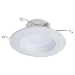 Halo Recessed RL56099S1EWH 5" or 6" Dimmable All-Purpose LED Retrofit Module with SeleCCTable switch, 900 Lumens, 90 CRI, 120V Phase Cut 1% Dimming, Matte White Baffle