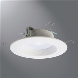 Halo Recessed RL560WH6950 5" and 6" LED Retrofit Baffle Trim 5000K, 715 Lumens, White Finish