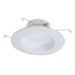 Halo Recessed RL56129S1EWHR 5" or 6" Dimmable All-Purpose LED Retrofit Module with SeleCCTable Switch, 1200 Lumens, 90 CRI, 120V, Matte White Baffle, Recyclable Packaging