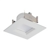 Halo Recessed RSQ4089271EMWWB 4" Square All-Purpose LED Retrofit Module, 800 Lumens, 90 CRI, 2700K, 120V, Matte White Flange and Baffle