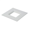 Halo Recessed RSQ4TRMMW 4" Square Baffle Trim, Matte White Flange and Splay, Field Paintable