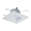 Halo Recessed RSQ5089271EMWWB 5" Square All-Purpose LED Retrofit Module, 800 Lumens, 90 CRI, 2700K, 120V, Matte White Flange and Baffle