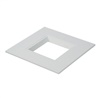 Halo Recessed RSQ6TRMMW 6" Square Baffle Trim, Matte White Flange and Splay, Field Paintable