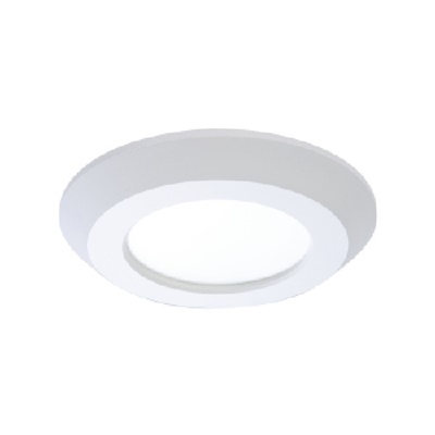 Halo Recessed SLD405827WHJB 4" Surface LED Downlight with Junction Box Kit, 120V, 80 CRI, 2700K, White