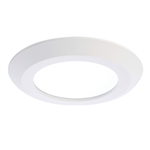 Halo Recessed SLD612840WHUNVJB 6" Surface LED Downlight Kit, 4000K, 1215 Lumens, 80 CRI, Universal Voltage 120-277V, White