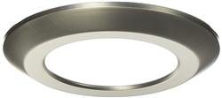 Halo Recessed SLD6TRMSN 6" Surface LED Trim Ring for SLD6 Series, Satin Nickel