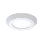 Halo Recessed SLDSL4069S1EMWR 4" Surface LED Downlight, 120V, 600 Lumens, 90 CRI, Field Selectable 2700K, 3000K, 3500K, 4000K, 5000K, Matte White