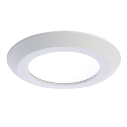 Halo Recessed SLDSL6069S1EMWR 6" Surface LED Downlight, 120V, 600 Lumens, 90 CRI, Field Selectable 2700K, 3000K, 3500K, 4000K, 5000K, Matte White