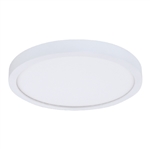 Halo Recessed SMD12R209SWHE 12" Round Surface Mount Downlight, 2000 Lumens, 90 CRI, Field Selectable 2700K-5000K Color Temperature, 120-277V, Matte White with Emergency Battery back up