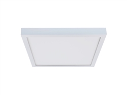 Halo Recessed SMD12S209SWHE 12" Square Surface Mount Downlight, 2000 Lumens, 90 CRI, Field Selectable 2700K-5000K Color Temperature, 120-277V, Matte White with Emergency Battery back up