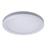 Halo Recessed SMD6R129SWHE 6" Round LED Surface Mount Downlight, 1200 Lumens, 90 CRI, 2700K-5000K Field Selectable CCT, Matte White, 120-277V