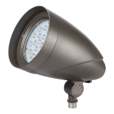 Halo TCRL20W 20W Tracel Large LED Floodlight, 2200 Lumens, Wide Distribution, Carbon Bronze