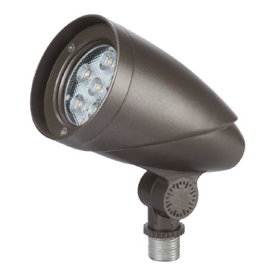 Halo TCRS5M 5W Tracel Small LED Floodlight, 550 Lumens, Medium Distribution, Carbon Bronze