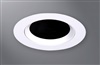 Halo Recessed TL3PINMWBBRL 2" Aperture Pinhole With Oculus, Open Rimless Trim, Matte White Flange, Black Oculus