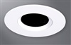 Halo Recessed TL3PINMWWB 2" Aperture Pinhole With Oculus, Open Self-Flanged Trim, Matte White Flange, White Oculus