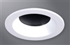 Halo Recessed TL3R2GMB 3.25" Aperture Conical Reflector, Open Self-Flanged Trim, Micro-Prismatic Lens, Matte Black Reflector and Flange