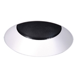 Halo Recessed TL3R2GMWRL 3.25" Aperture Conical Reflector, Open Rimless Trim, Micro-Prismatic Lens, Matte White Reflector and Flange